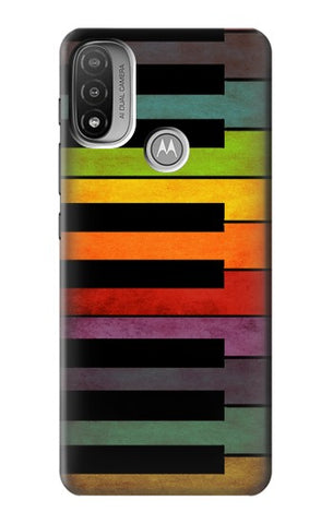  Moto G8 Power Hard Case Colorful Piano