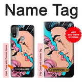  Moto G8 Power Hard Case Pop Art with custom name