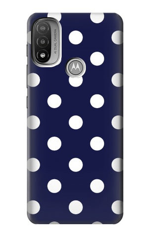  Moto G8 Power Hard Case Blue Polka Dot