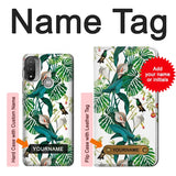  Moto G8 Power Hard Case Leaf Life Birds with custom name