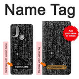  Moto G8 Power Hard Case Mathematics Blackboard with custom name