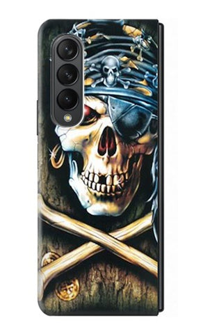 Samsung Galaxy Fold3 5G Hard Case Pirate Skull Punk Rock