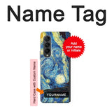 Samsung Galaxy Fold3 5G Hard Case Van Gogh Starry Nights with custom name