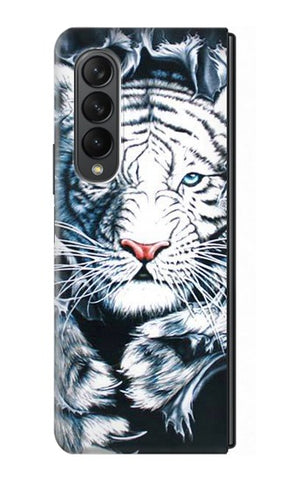 Samsung Galaxy Fold3 5G Hard Case White Tiger