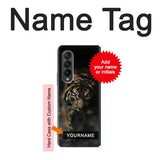 Samsung Galaxy Fold3 5G Hard Case Bengal Tiger with custom name