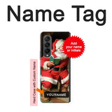 Samsung Galaxy Fold3 5G Hard Case Santa Claus Merry Xmas with custom name