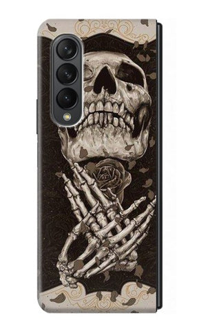 Samsung Galaxy Fold3 5G Hard Case Skull Rose