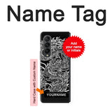 Samsung Galaxy Fold3 5G Hard Case Dragon Tattoo with custom name