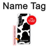 Samsung Galaxy Fold3 5G Hard Case Seamless Cow Pattern with custom name