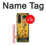 Samsung Galaxy Fold3 5G Hard Case Gustav Klimt The Kiss with custom name