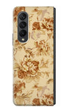 Samsung Galaxy Fold3 5G Hard Case Flower Floral Vintage Pattern