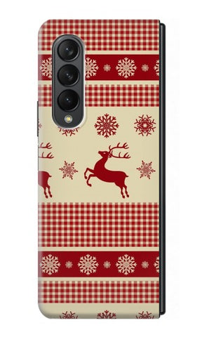 Samsung Galaxy Fold3 5G Hard Case Christmas Snow Reindeers