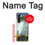 Samsung Galaxy Fold3 5G Hard Case Claude Monet Woman with a Parasol with custom name