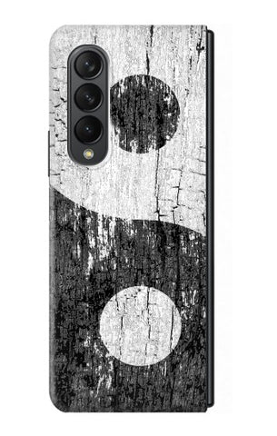 Samsung Galaxy Fold3 5G Hard Case Yin Yang Wood