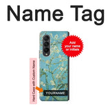 Samsung Galaxy Fold3 5G Hard Case Vincent Van Gogh Almond Blossom with custom name