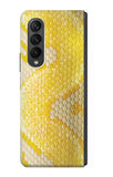 Samsung Galaxy Fold3 5G Hard Case Yellow Snake Skin