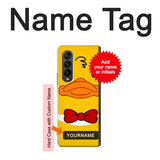 Samsung Galaxy Fold3 5G Hard Case Yellow Duck with custom name