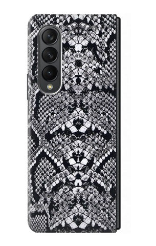 Samsung Galaxy Fold3 5G Hard Case White Rattle Snake Skin