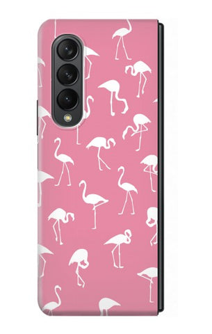 Samsung Galaxy Fold3 5G Hard Case Pink Flamingo Pattern