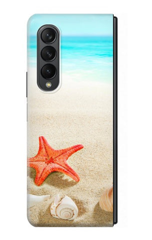 Samsung Galaxy Fold3 5G Hard Case Sea Shells Starfish Beach