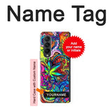 Samsung Galaxy Fold3 5G Hard Case Colorful Art Pattern with custom name