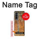 Samsung Galaxy Fold3 5G Hard Case Gustav Klimt Birch Forest with custom name
