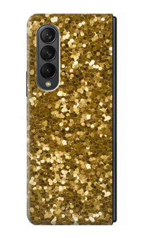 Samsung Galaxy Fold3 5G Hard Case Gold Glitter Graphic Print