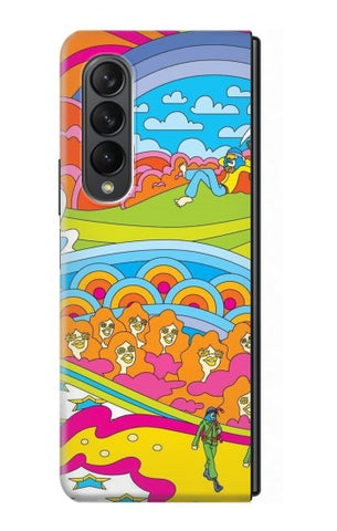 Samsung Galaxy Fold3 5G Hard Case Hippie Art