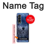 Samsung Galaxy Fold3 5G Hard Case Wolf Dream Catcher with custom name