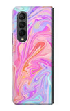 Samsung Galaxy Fold3 5G Hard Case Digital Art Colorful Liquid