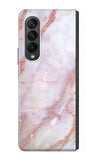 Samsung Galaxy Fold3 5G Hard Case Soft Pink Marble Graphic Print