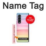Samsung Galaxy Fold3 5G Hard Case Colorful Rainbow Pastel with custom name