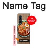 Samsung Galaxy Fold3 5G Hard Case Ramen Noodles with custom name