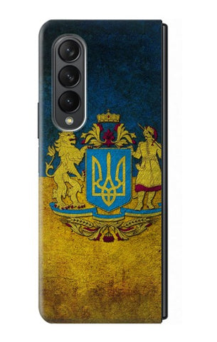 Samsung Galaxy Fold3 5G Hard Case Ukraine Vintage Flag