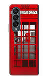 Samsung Galaxy Fold4 Hard Case Classic British Red Telephone Box