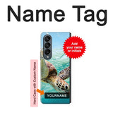 Samsung Galaxy Fold4 Hard Case Ocean Sea Turtle with custom name