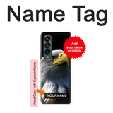 Samsung Galaxy Fold4 Hard Case Bald Eagle with custom name