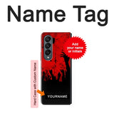 Samsung Galaxy Fold4 Hard Case Zombie Hands with custom name