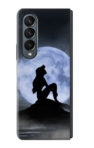 Samsung Galaxy Fold4 Hard Case Mermaid Moon Night