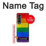 Samsung Galaxy Fold4 Hard Case Rainbow Gay LGBT Pride Flag with custom name