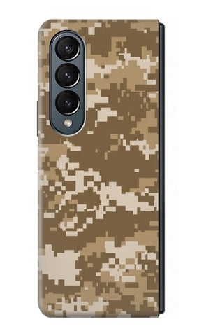 Samsung Galaxy Fold4 Hard Case Army Camo Tan