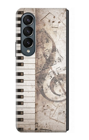 Samsung Galaxy Fold4 Hard Case Music Note