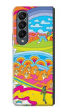 Samsung Galaxy Fold4 Hard Case Hippie Art