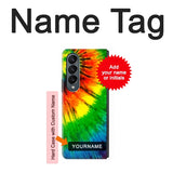 Samsung Galaxy Fold4 Hard Case Tie Dye with custom name