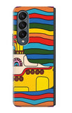 Samsung Galaxy Fold4 Hard Case Hippie Yellow Submarine
