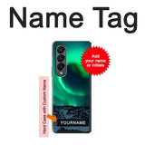 Samsung Galaxy Fold4 Hard Case Aurora Northern Light with custom name