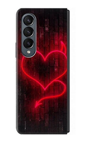 Samsung Galaxy Fold4 Hard Case Devil Heart