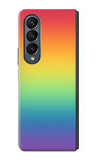 Samsung Galaxy Fold4 Hard Case LGBT Gradient Pride Flag