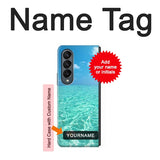 Samsung Galaxy Fold4 Hard Case Summer Ocean Beach with custom name