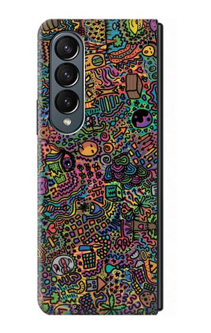 Samsung Galaxy Fold4 Hard Case Psychedelic Art